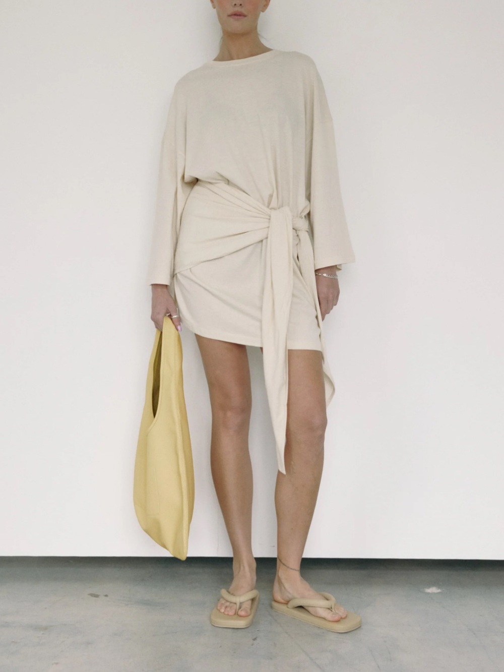 NWT Boheme goods Wrap Dress in milk